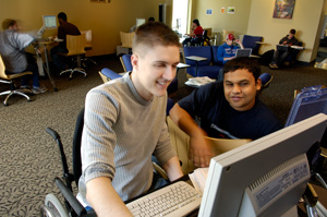 photo of students in a computer lab