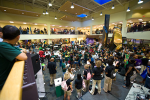 photo of students in the student union
