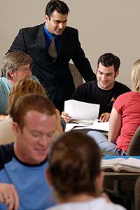 photo of students and an instructor in a classroom