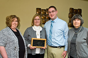 photo of student and parent of the year recipient