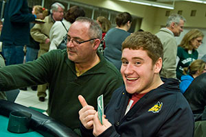 photo of a student and parent