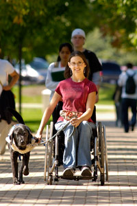 photo of students on campus