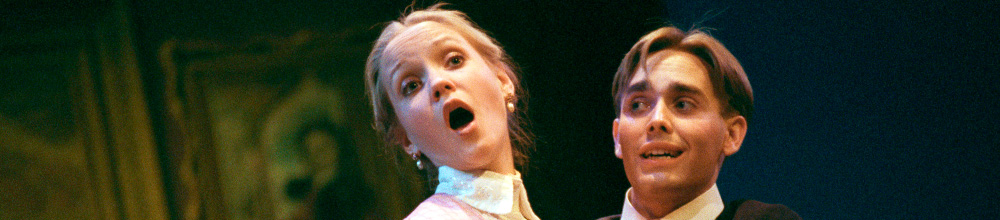 photo of theatre students in a production