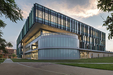 photo of the neuroscience engineering collaboration building