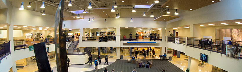 photo of the student union atrium