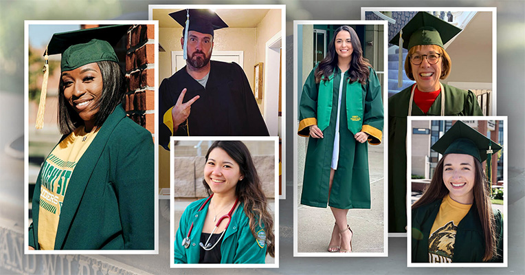 Portrait images of 2021 wright state undergraduate graduates