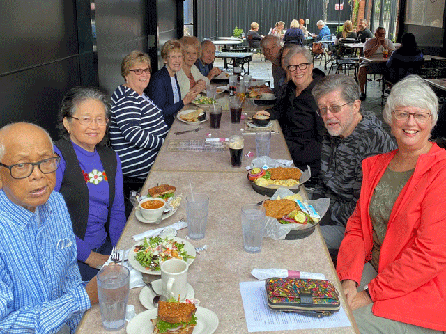 WSU retirees at Jimmie's Ladder 11 in October 2021