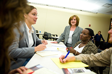 photo of employees in a training session