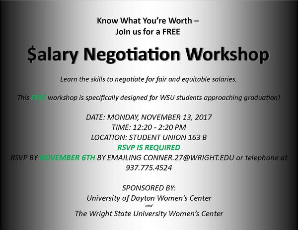 Salary Negotiation Workshop Flyer