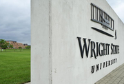 Wright State entrance sign