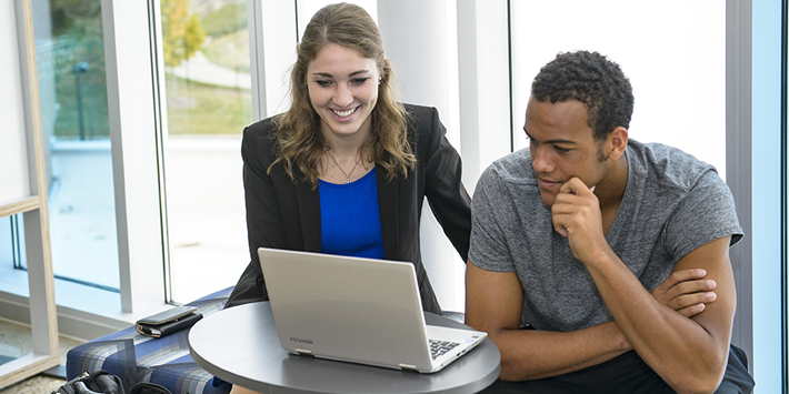 Wright state working with sinclair students