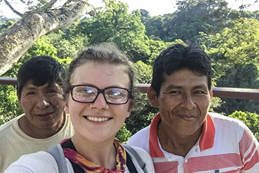 photo of a student on a study abroad trip