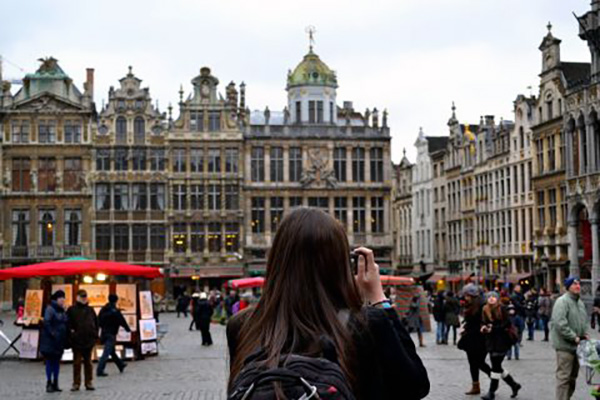 photo of a student on a study abroad trip