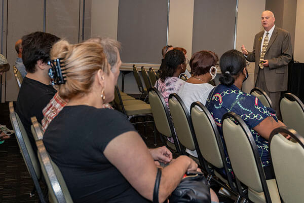 Students in an academic session