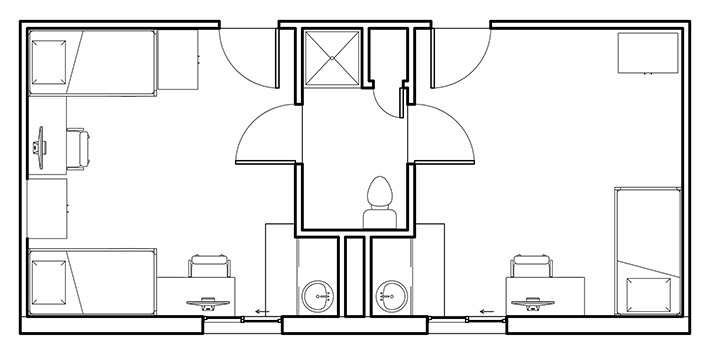 honors community super single floorplan