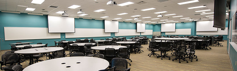 photo of an active learning classroom