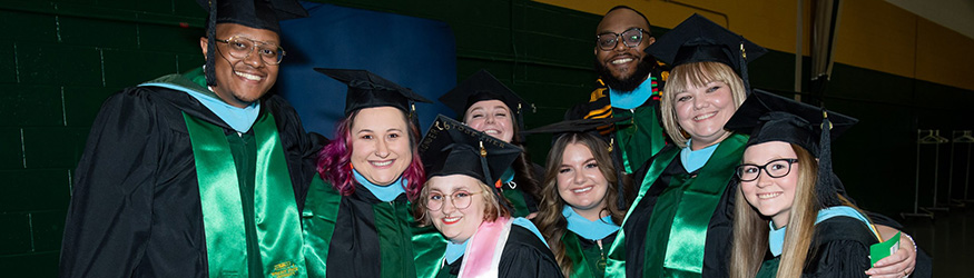 photo of graduates at commencement