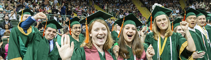 photo of graduates at commencement