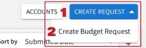 Budget Request Dropdown