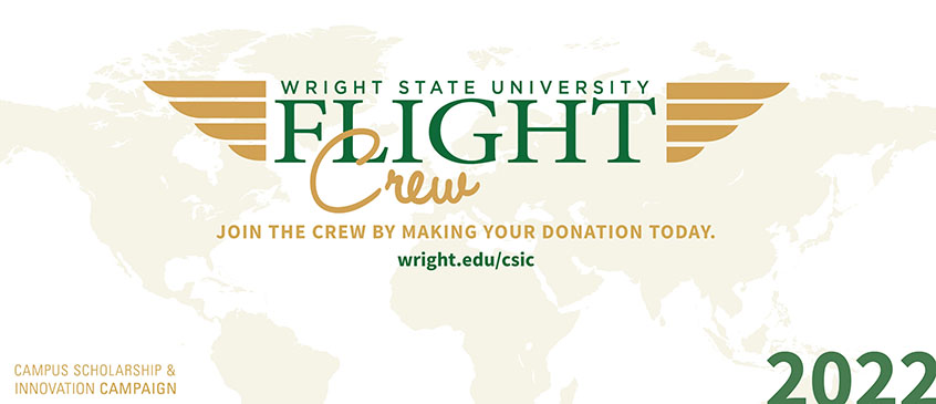 Wright state university flight crew, join the crew by making your donation today