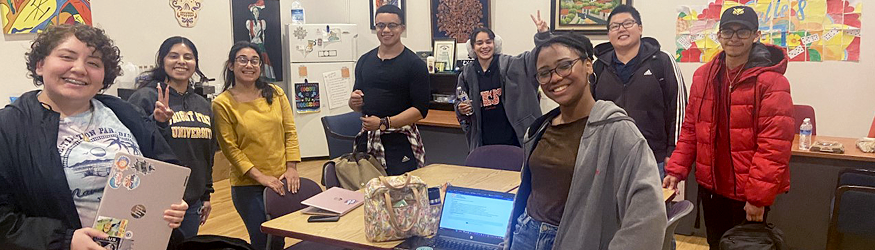 Students smiling in their classroom