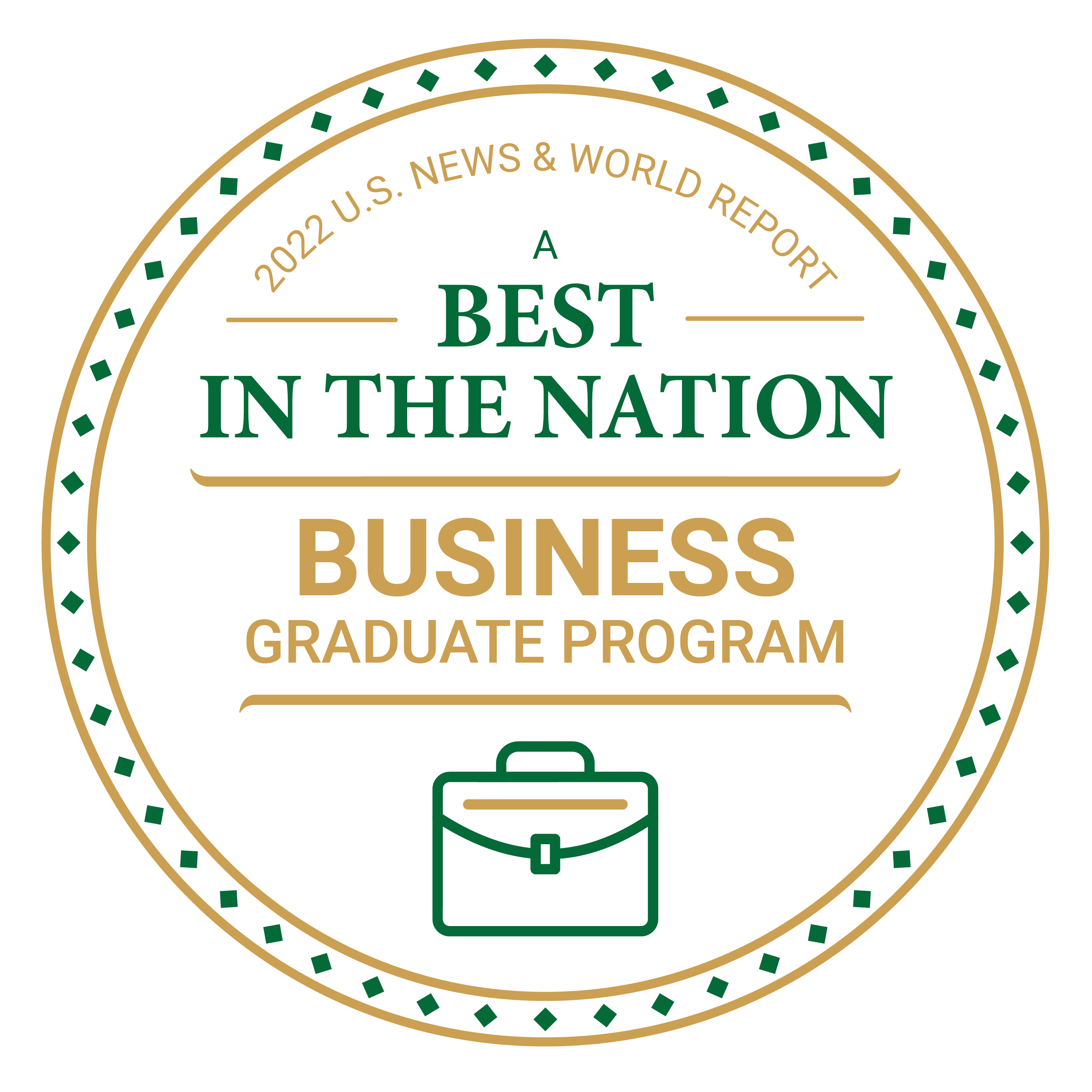 2022 U.S. News & world report a best in the nation Business Graduate Program
