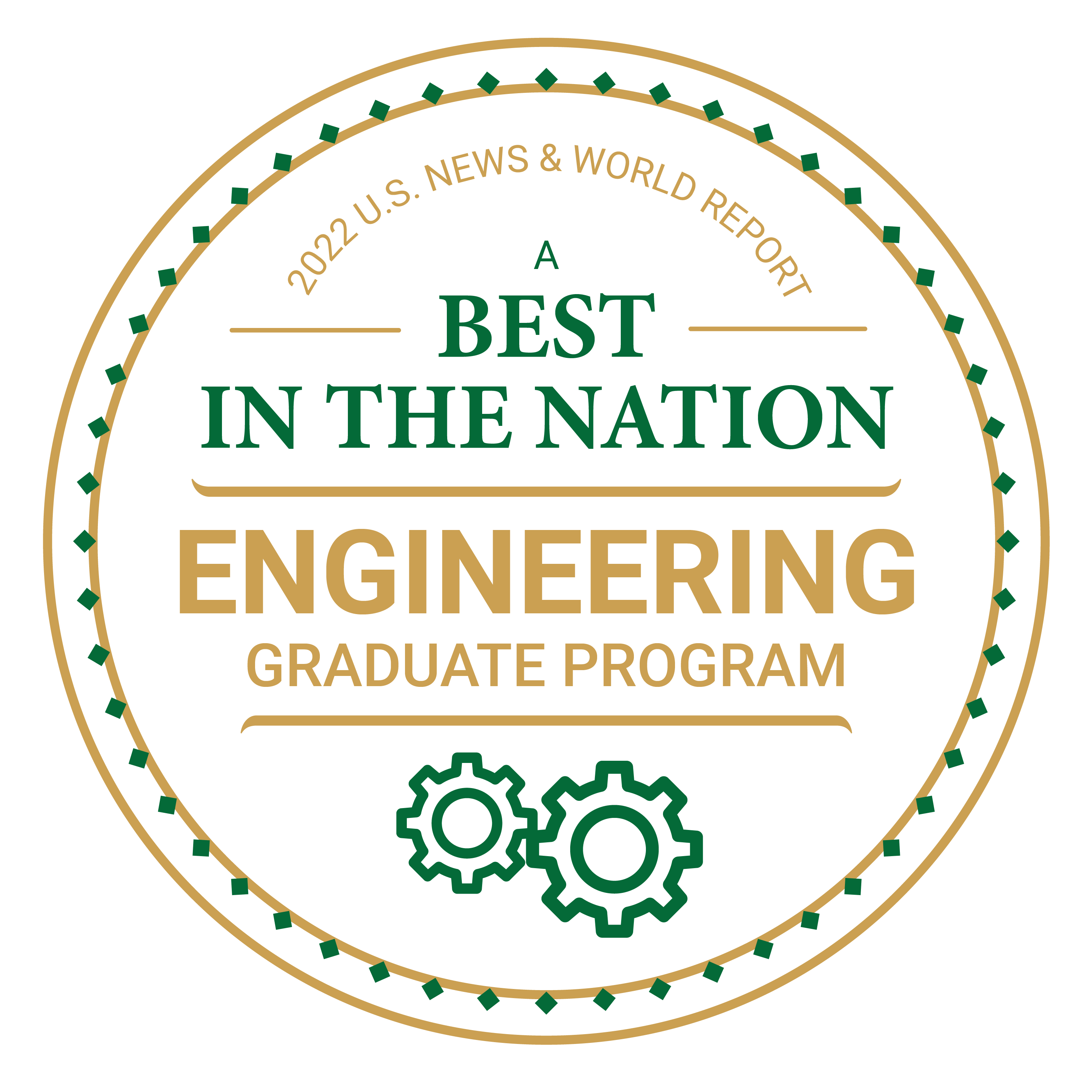 2022 U.S. News & World Report A Best in the Nation Engineering Graduate Program