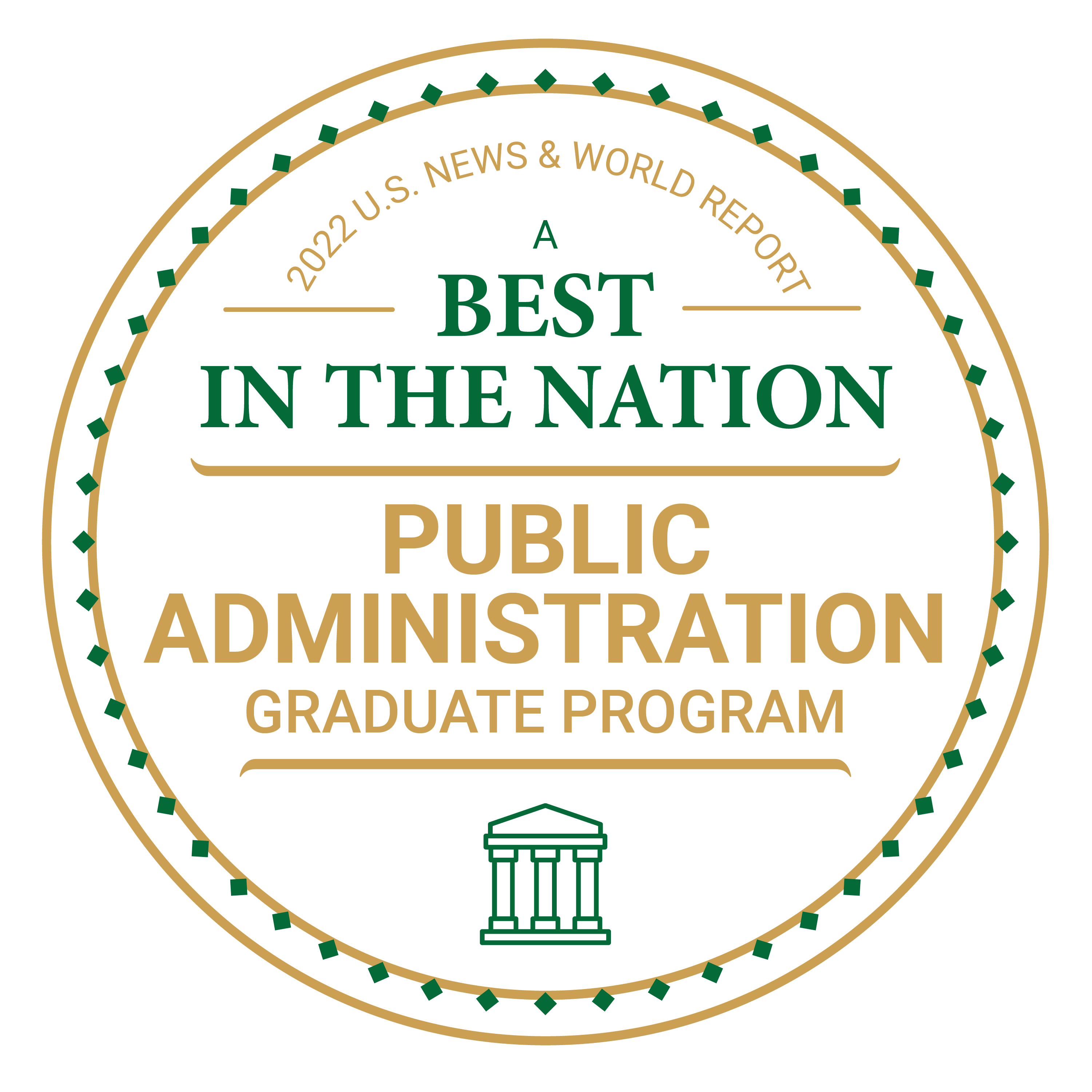 2022 U.S. News & World Report A Best in the Nation Public Administration Graduate Program