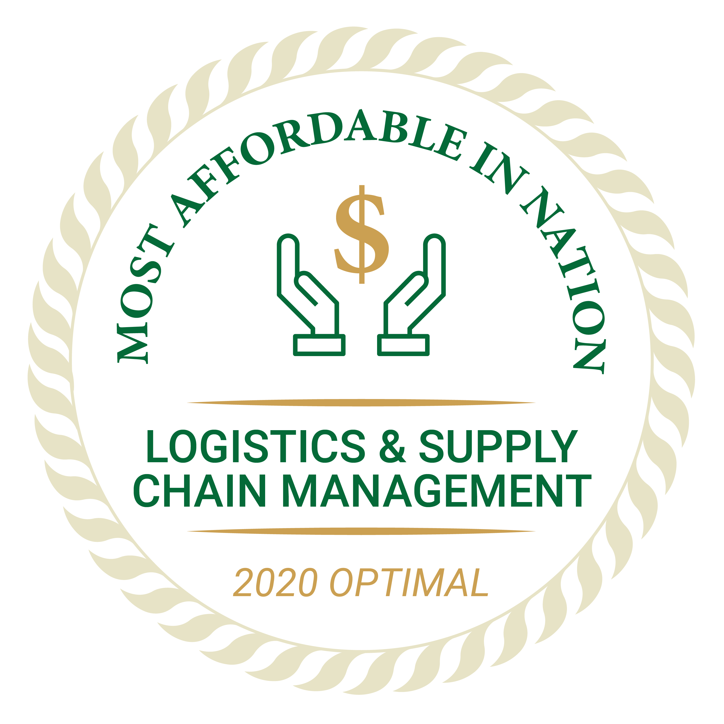 2020 Optimal Most Affordable in the Nation Logistic and Supply Chain Management