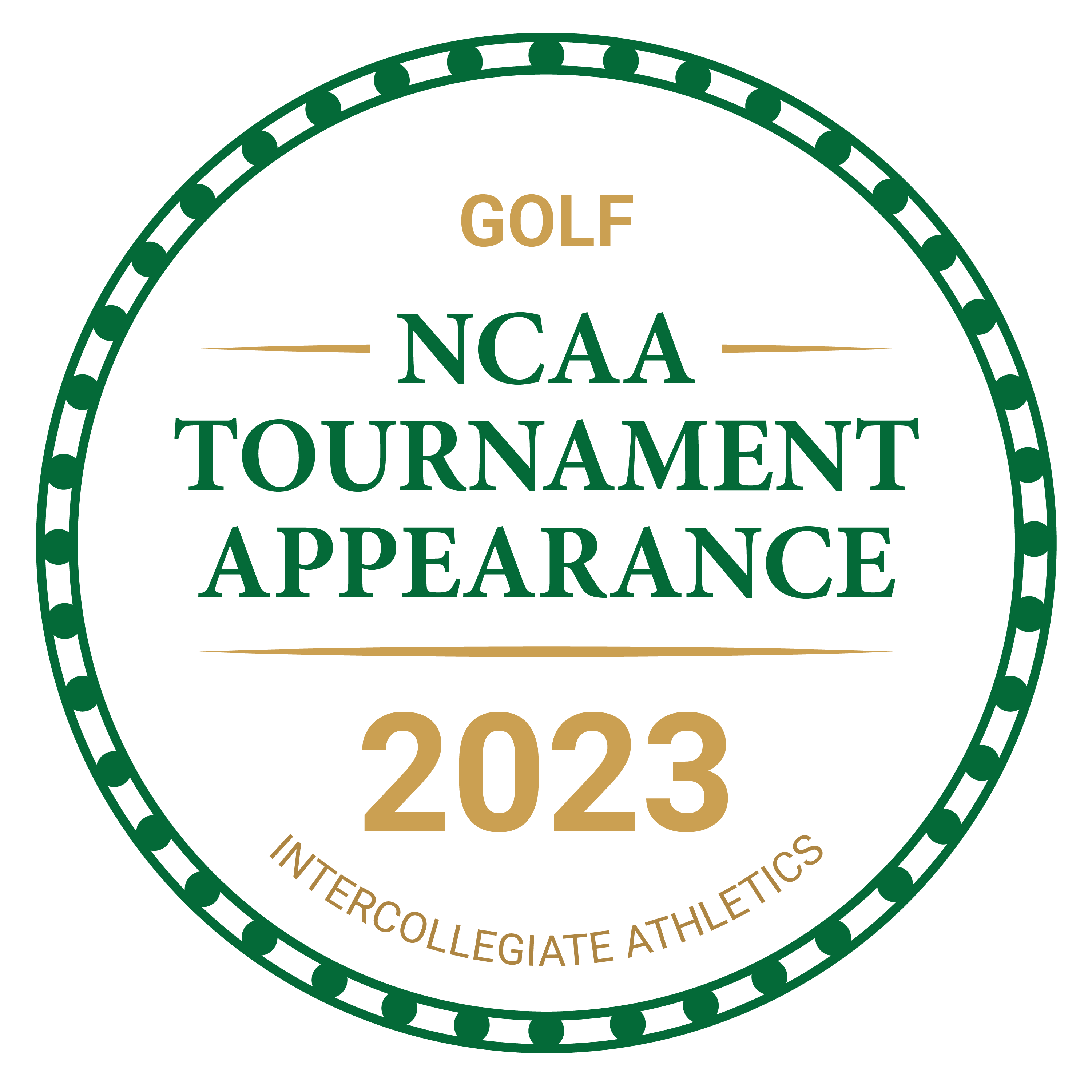 2022 Intercollegiate Athletics NCAA Tournament Appearance Golf
