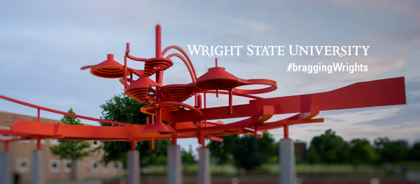 wright state university wordmark and photo of bart facebook cover image