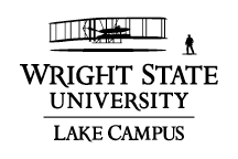 Wright State Lake Campus primary logo - black