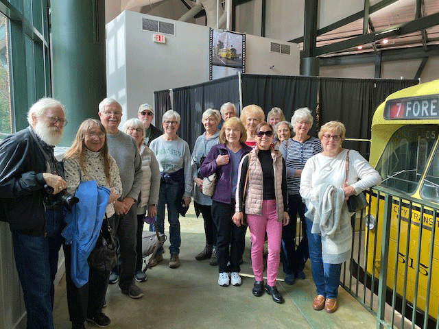Retirees visiting Carillon Historic Park