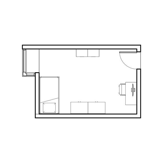 hamilton hall super single room floor plan