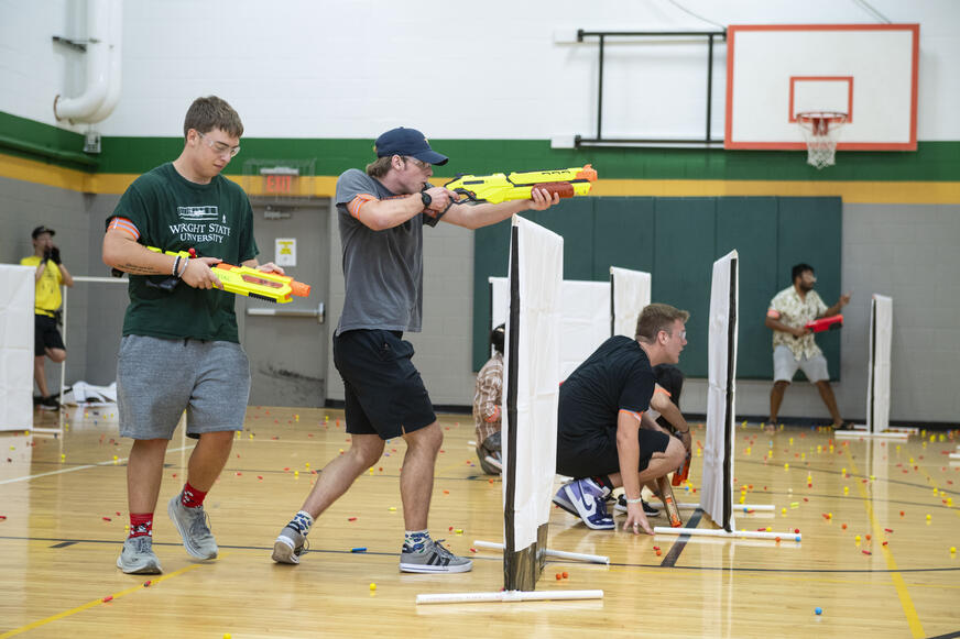 photo of students at an event on campus
