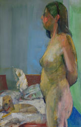 Donald Beal - Model with Puppy, 2009