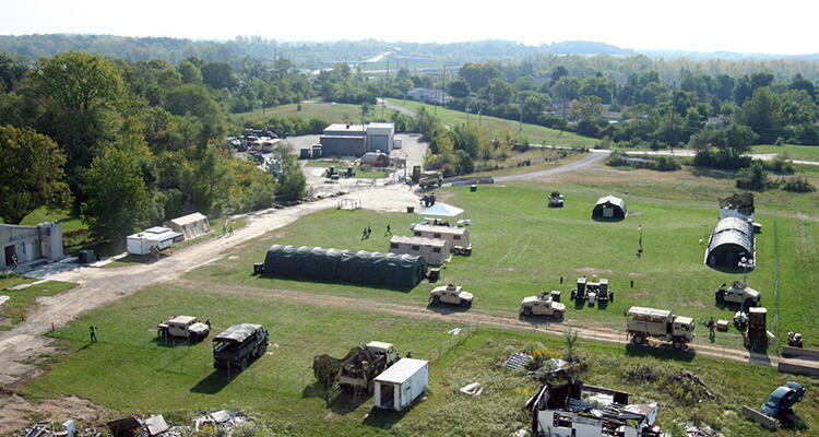 Aerial photo of Calamityville