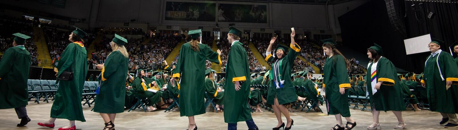 photo of graduates at commencement