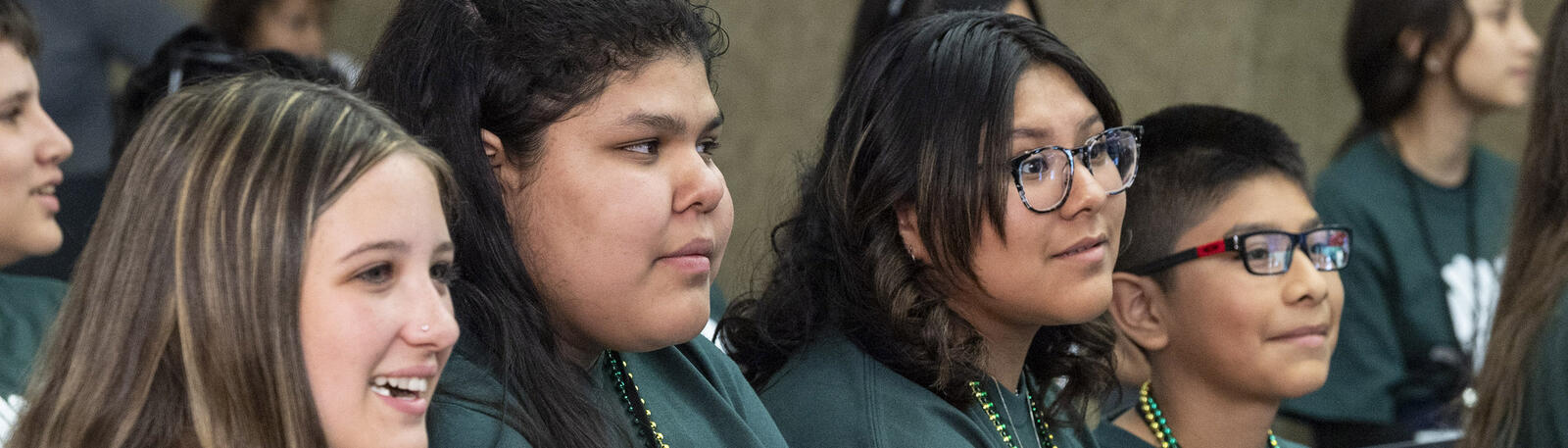 photo of students at an event at wright state