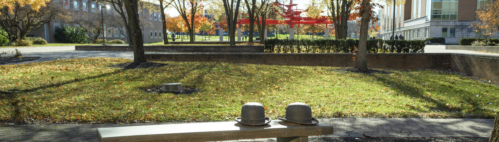 photo of wright state's campus on a fall day