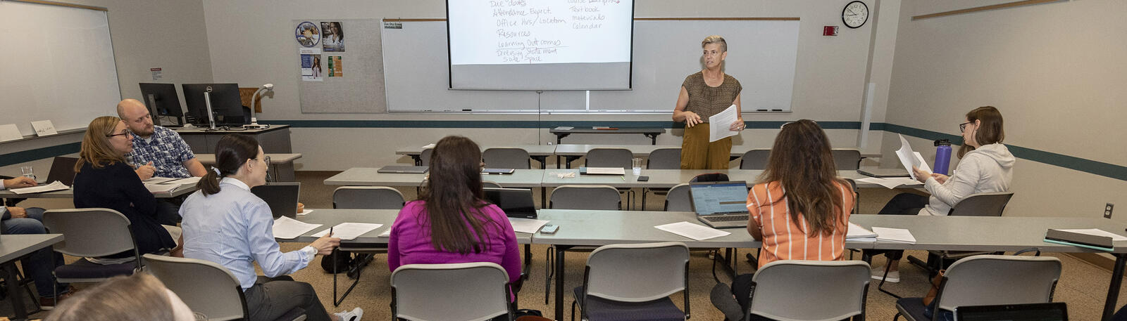 photo of new faculty orientation attendees 