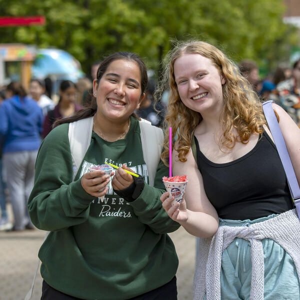 students at fall fest