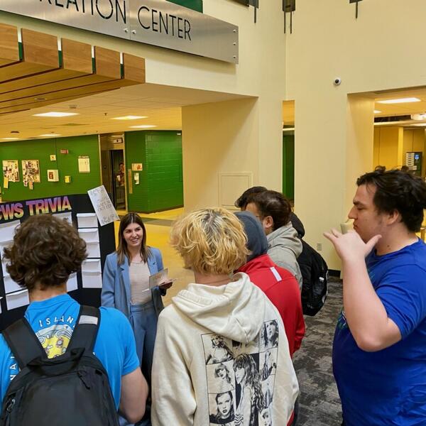 Students gathering to gain insights about CWS TRIVA