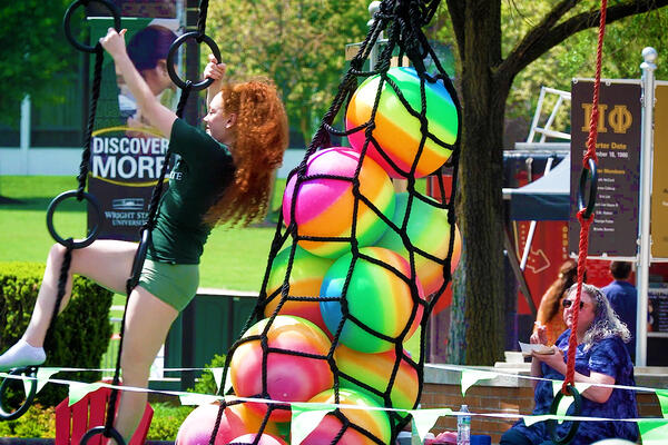 Wright State students spot the finish line, celebrate Spring Semester’s end at April Craze