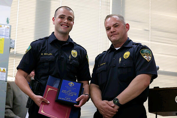 Nicholas Quillen honored as 2025 Wright State University Officer of the Year