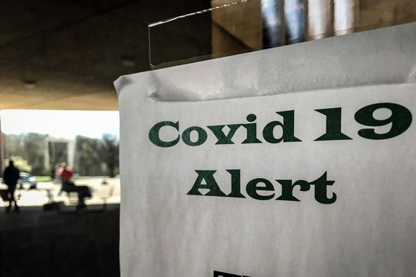 Covid alert sign