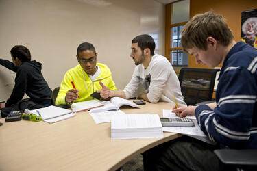 photo of students studying