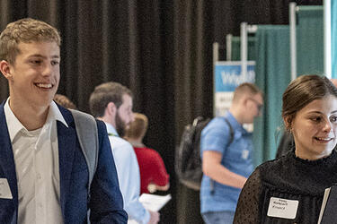 students walking together across campus