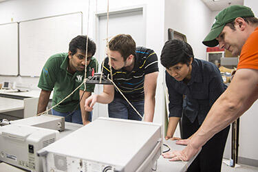 photo of students working in a lab