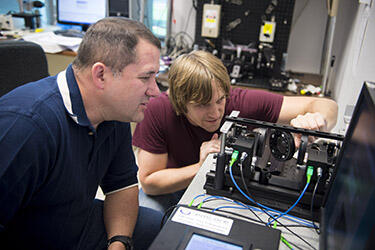 photo of students working in a lab